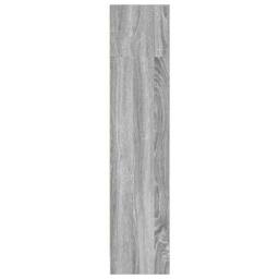Berkfield Home Decorative Bookcase Grey Sonoma 80x24x109 cm Engineered Wood - Size: 80 x 24 x 109 cm - thumbnail 6