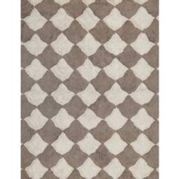 Wyld and Coco Cotton Area Rug Brown Beige Geometric Tassel Boho Oriental - Size: 160 cm x 230 cm - thumbnail 2