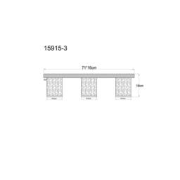 Netlighting Underwood Cluster Ceiling Light Wood Look Smoke Glass 3x E27 in Brown - thumbnail 5