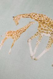 Fusion 'Milo Giraffe' Easy Care Reversible Duvet Cover Set in Duck Egg Blue - Size: Double - thumbnail 4