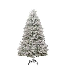 Berkfield Home Artificial Christmas Tree Green & White 210 cm PVC & Metal - thumbnail 4