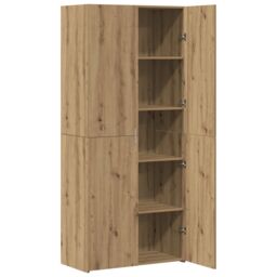 Berkfield Home Highboard Artisan Oak 40x42.5x185 cm Engineered Wood in Brown - thumbnail 5