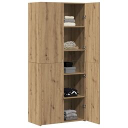 Berkfield Home Highboard Artisan Oak 40x42.5x185 cm Engineered Wood in Brown - thumbnail 3