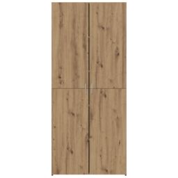 Berkfield Home Highboard Artisan Oak 40x42.5x185 cm Engineered Wood in Brown - thumbnail 6