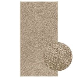 Berkfield Home Rug ZIZUR Beige 60x110 cm Jute Look Indoor & Outdoor - Size: Medium - thumbnail 1