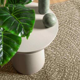 Berkfield Home Rug ZIZUR Beige 60x110 cm Jute Look Indoor & Outdoor - Size: Medium - thumbnail 3