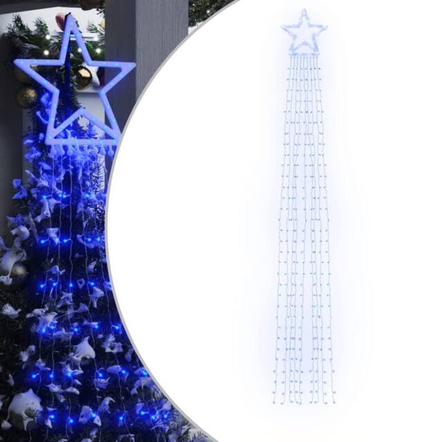 Berkfield Home Christmas Tree light 320 LEDs Blue 375 cm - image 1