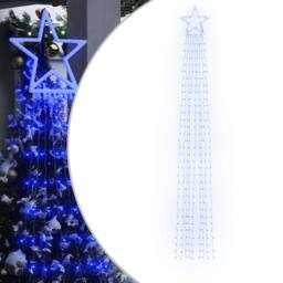 Berkfield Home Christmas Tree light 320 LEDs Blue 375 cm