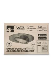4Lite Smart 4lite WiZ WiFi/BT Connected SMARTLEDSATIN CHROME IP20 with TuneableWhiteGU10Lamp - thumbnail 1