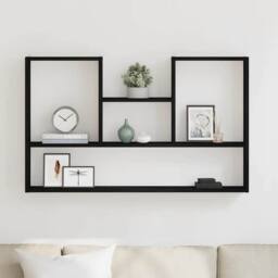 Berkfield Home Wall Shelf Black Oak 99x15x60 cm Engineered Wood - Size: 99 x 15 x 60 cm - thumbnail 3