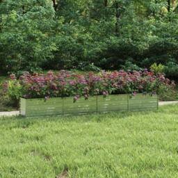 Berkfield Home Garden Raised Bed 320x40x45 cm Galvanized Steel Silver - Size: 320 x 40 x 45 cm - thumbnail 2