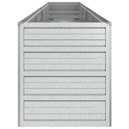 Berkfield Home Garden Raised Bed 320x40x45 cm Galvanized Steel Silver - Size: 320 x 40 x 45 cm - thumbnail 5