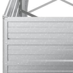 Berkfield Home Garden Raised Bed 320x40x45 cm Galvanized Steel Silver - Size: 320 x 40 x 45 cm - thumbnail 6
