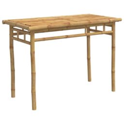 Berkfield Home 5 Piece Garden Dining Set Bamboo in Brown - thumbnail 4