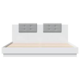 Berkfield Home Soft Bed Frame without Mattress White 200x200cm - Size: 200x200 cm - thumbnail 4