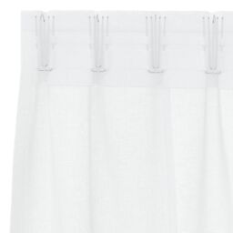 Berkfield Home Curtains with Curtains 2 pcs White 140 x 175 cm Polyester - thumbnail 4