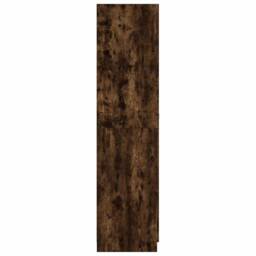 Berkfield Home Wardrobe Smoked Oak 90x50x200 cm Engineered Wood in Brown - Size: 90 x 50 x 200 cm - thumbnail 4