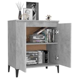 Berkfield Home Sideboard Concrete Grey 60x35x70 cm Engineered Wood - Size: 60 x 35 x 70 cm - thumbnail 3