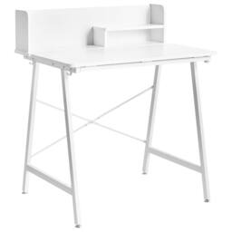 Wyld and Coco Tilting Drawing Desk - White Particle Board Iron Legs - thumbnail 2