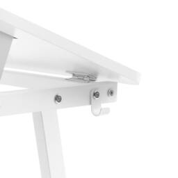 Wyld and Coco Tilting Drawing Desk - White Particle Board Iron Legs - thumbnail 8