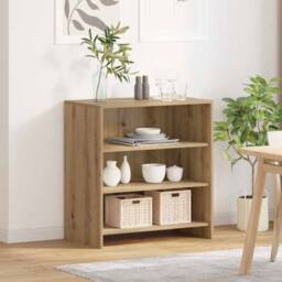 Berkfield Home Sideboard Artisan Oak 70x41x75 cm Engineered Wood in Brown - Size: 70 x 41 x 75 cm - thumbnail 4