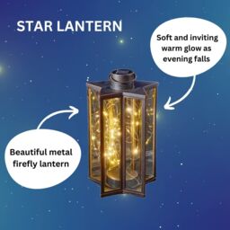 Marco Paul Large Solar Firefly Effect Star Lantern in Bronze - thumbnail 9