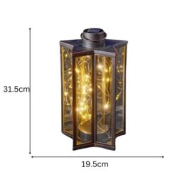 Marco Paul Large Solar Firefly Effect Star Lantern in Bronze - thumbnail 2