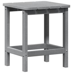 Berkfield Home Adirondack Side Table Light Grey 38x38x45 cm HDPE - Size: 38 x 38 x 45 cm - thumbnail 7