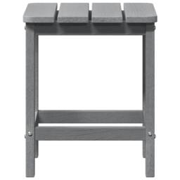 Berkfield Home Adirondack Side Table Light Grey 38x38x45 cm HDPE - Size: 38 x 38 x 45 cm - thumbnail 5