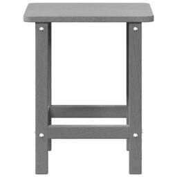 Berkfield Home Adirondack Side Table Light Grey 38x38x45 cm HDPE - Size: 38 x 38 x 45 cm - thumbnail 6