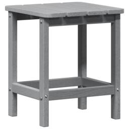 Berkfield Home Adirondack Side Table Light Grey 38x38x45 cm HDPE - Size: 38 x 38 x 45 cm - thumbnail 2
