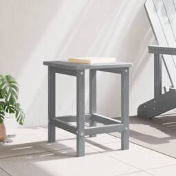 Berkfield Home Adirondack Side Table Light Grey 38x38x45 cm HDPE - Size: 38 x 38 x 45 cm - thumbnail 4
