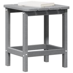 Berkfield Home Adirondack Side Table Light Grey 38x38x45 cm HDPE - Size: 38 x 38 x 45 cm - thumbnail 3