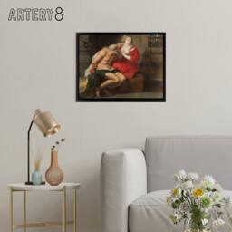 "Artery8 Peter Paul Rubens Cimon & Pero Framed Canvas Wall Art Print - Size: W12"" x H16""" - thumbnail 3
