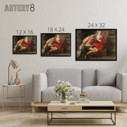 "Artery8 Peter Paul Rubens Cimon & Pero Framed Canvas Wall Art Print - Size: W12"" x H16""" - thumbnail 4