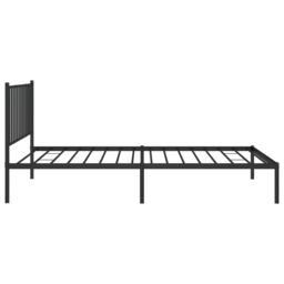 Berkfield Home Metal Bed Frame with Headboard Black 107x203 cm - thumbnail 6