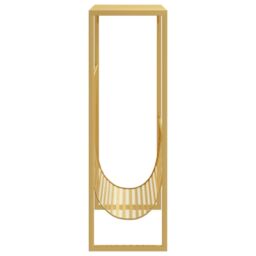 Berkfield Home Magazine Rack Gold 35x15x45 cm Steel - Size: 35 x 15 x 45 cm - thumbnail 4
