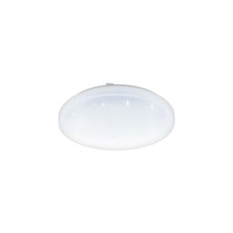 Loops Wall Flush Ceiling Light White Shade White Plastic Crystal Effect LED 17.3W