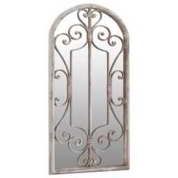 Berkfield Home Mirror Sand 70x30 cm Iron for Indoor Use in Cream - thumbnail 3