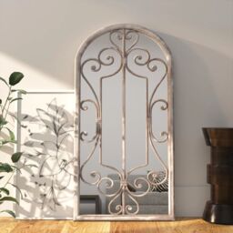 Berkfield Home Mirror Sand 70x30 cm Iron for Indoor Use in Cream