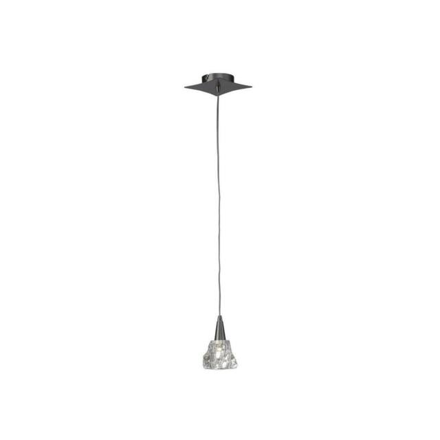 Netlighting Iku Ceiling Pendant 1 Light G9 Satin Nickel in Grey - image 1