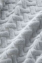 CHRISTY 'Trellis' Cotton Bamboo Blend Soft Towels in Grey - Size: Bath Sheet - thumbnail 3