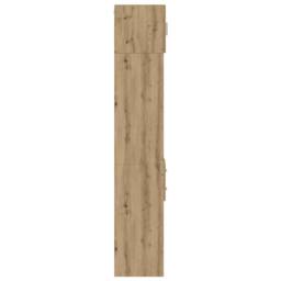 Berkfield Home Slim Storage Cabinet Artisan Oak 30x42.5x225 cm Engineered Wood in Brown - thumbnail 8