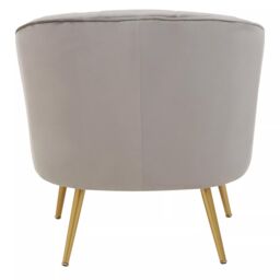 Orsina Modern Yolanda Velvet Chair, Exquisite & Cozy Desk Chair Velvet, Easy to Clean Velvet Accent Chair in Grey - thumbnail 4