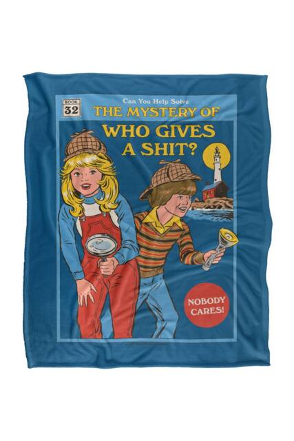 Steven Rhodes Who Gives A Silky Touch Super Soft Throw Blanket - Size: Large - image 1