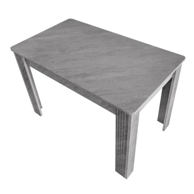 Kelvenix Modern Dining Table 116x65cm Wood Rectangle Table in Grey - Size: 0.6m2 - image 1