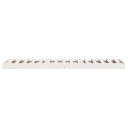 Berkfield Home Floor Bed Frame White 90x210 cm Solid Wood Pine - thumbnail 6
