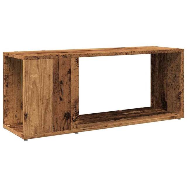 Berkfield Home TV Cabinet Old Wood 80x24x32cm Engineered Wood in Brown - Size: 80 x 24 x 32 cm - image 1