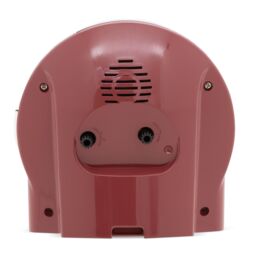 Acctim Arlo Non-Ticking Sweep Luminous Tipped Hands Analogue Backlight Alarm Clock in Dark Red - thumbnail 3