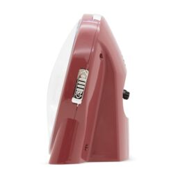 Acctim Arlo Non-Ticking Sweep Luminous Tipped Hands Analogue Backlight Alarm Clock in Dark Red - thumbnail 4